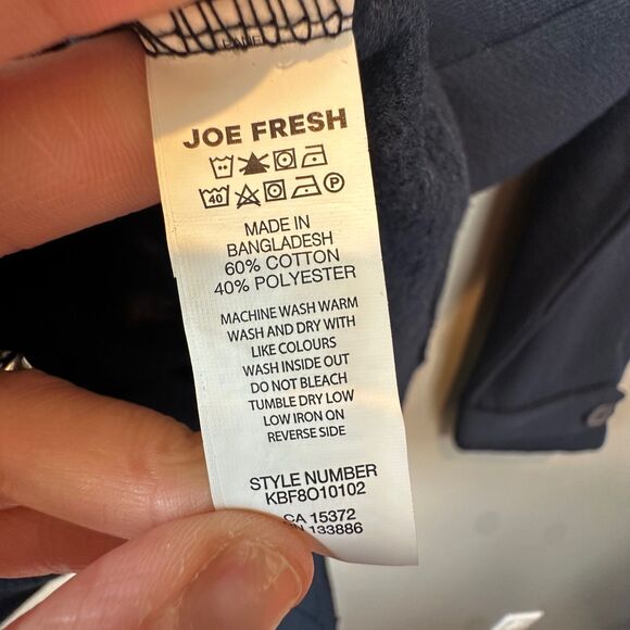 Joe Fresh Double Breasted Jacket Monogram 'P" Girls Large 10/12 - Picture 4 of 5